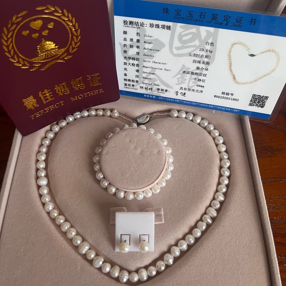 Fresh water pearl Set - Picture 2 of 10